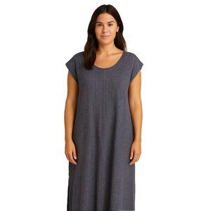FLAX Women's Maxi Dress Vtg Size S Sleeveless Pinpleats lagenlook minimalist